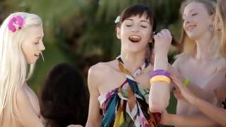 Three furious bitches posing filthy on dirty porn