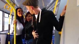 Red haired bitch kissing brunettie fucked doggie