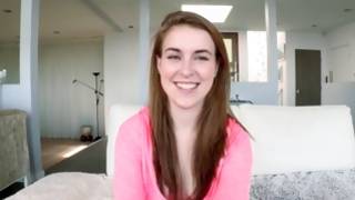 Her pale skinned vagina stuffed with monstrous penis