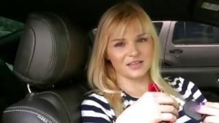 Bent over vicious girlie is jerking and sucking huge knob